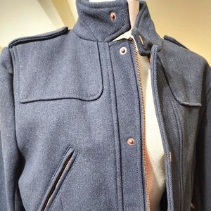 Men's Dark Blue H&M Wool Jacket Size 40R/M